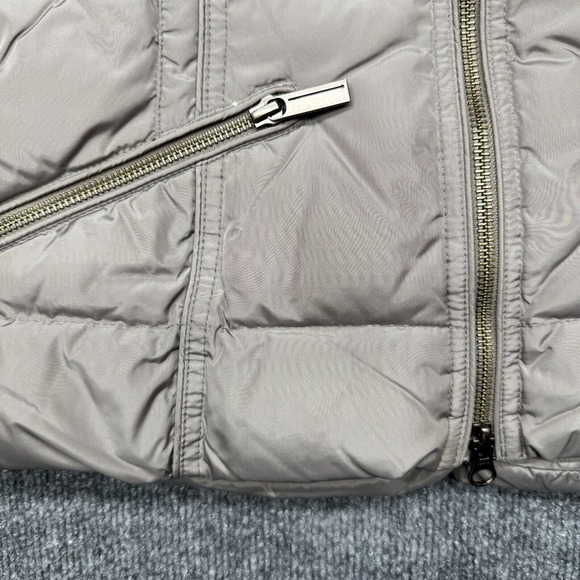 ADD Jacket Womens 4 Beige Pillow Collar Goose Down Coat Italy Down Puffer - Picture 4 of 10